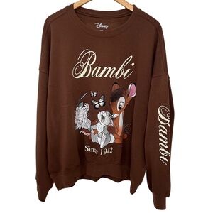 NWOT Disney Bambi & Thumper Sweatshirt Women's XL